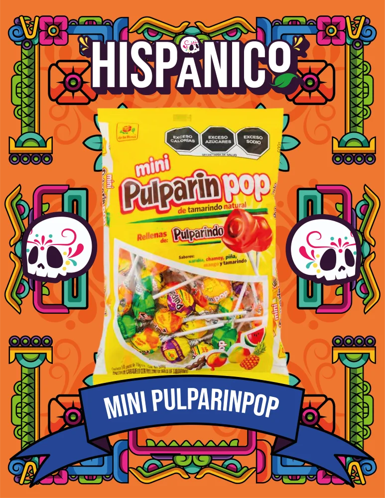 Paleta Mini Pulparinpop de la Rosa 500 g