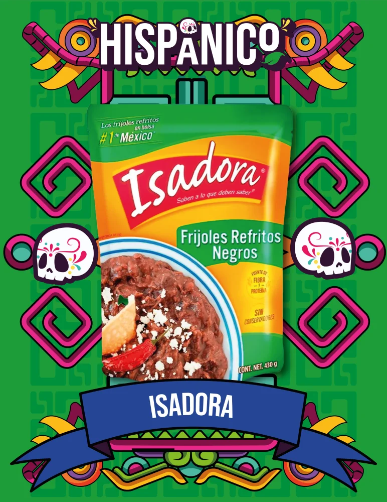 Frijoles Refritos Negros Isadora 430 g