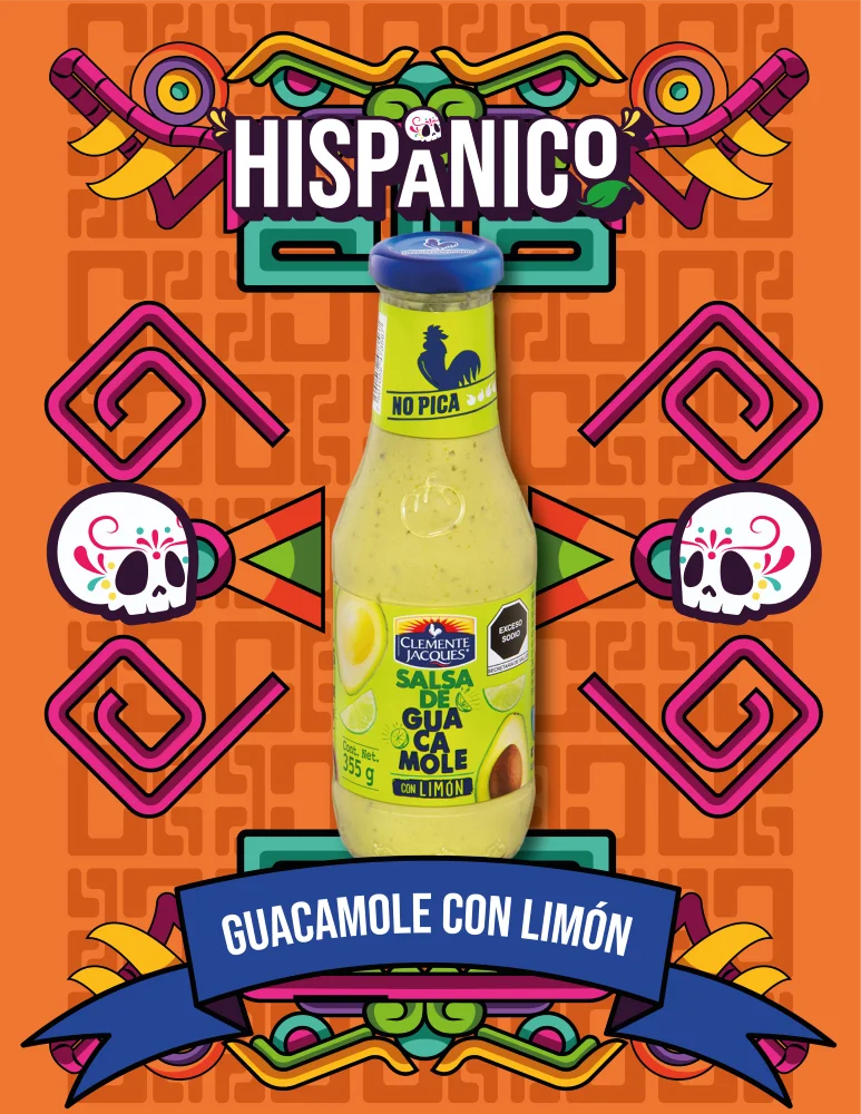 Salsa de Guacamole con Limón Clemente Jacques 355 g