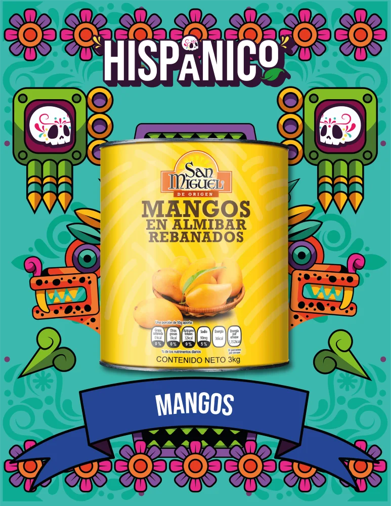 Mangos Rebanados en Almíbar San Miguel 3kg