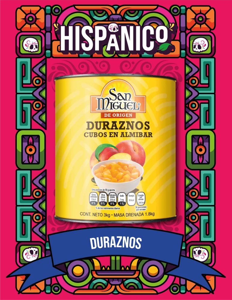 Duraznos en Cubos en Almíbar San Miguel 3kg