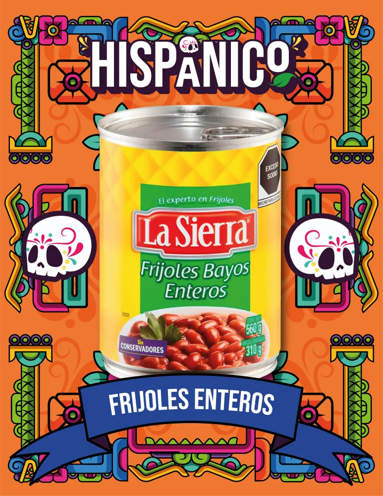 Frijoles Bayos Enteros La Sierra 560g