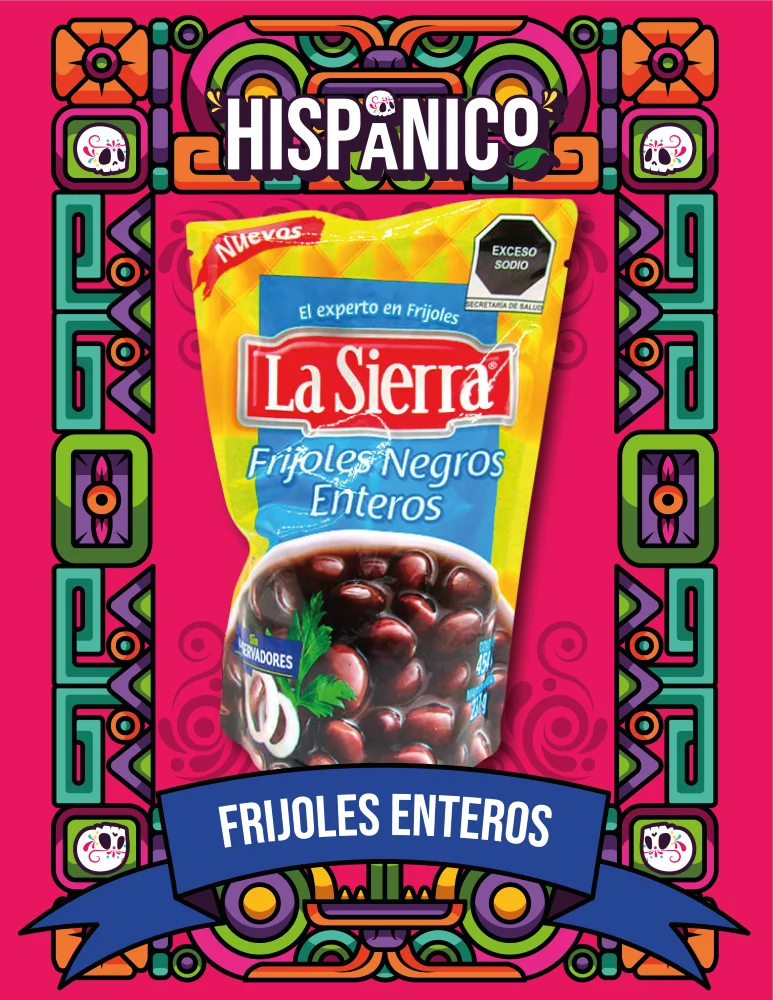 Frijoles Negros Enteros La Sierra 454g