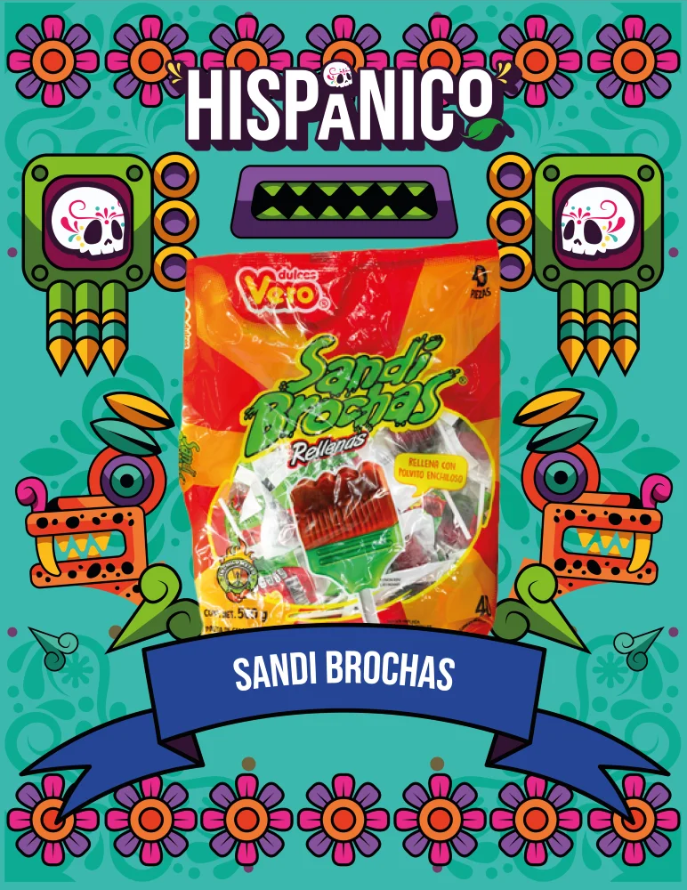 Paletas SandiBrochas Rellenas Vero 560 g