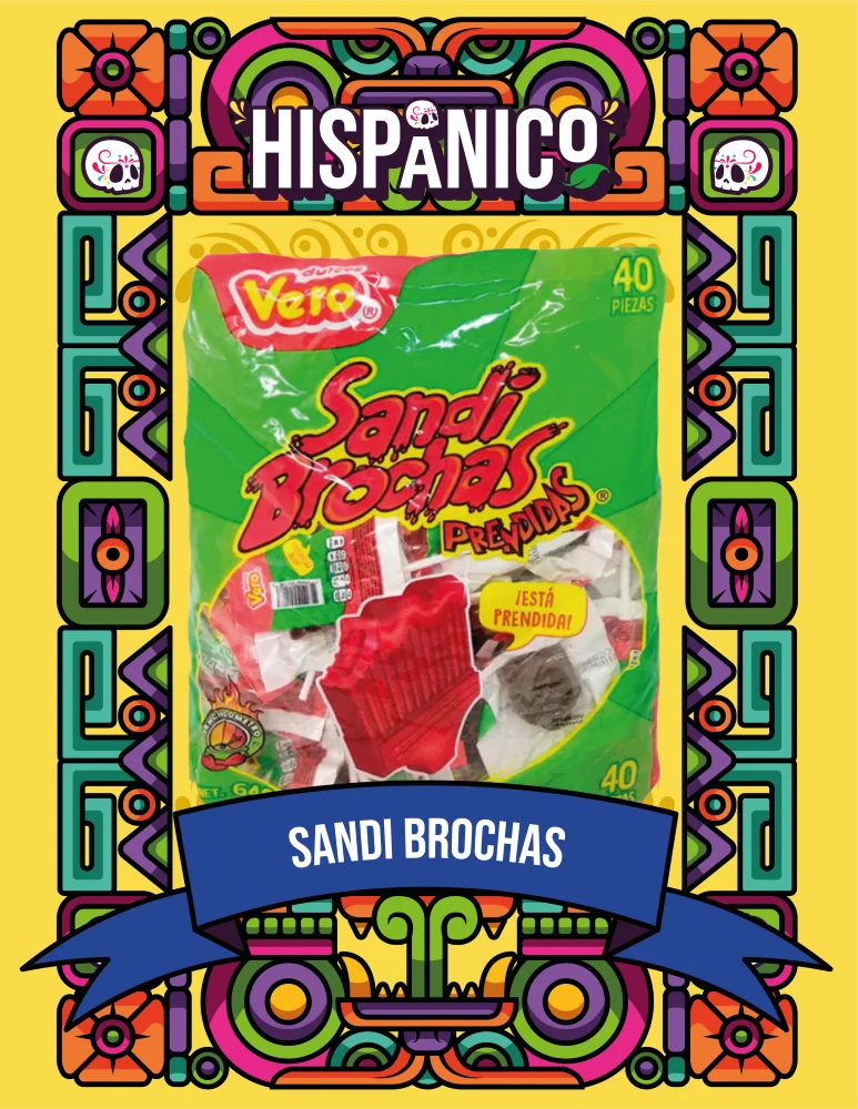 Paletas SandiBrochas Prendidas Vero 640 g